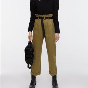 Zara belted cargo pants